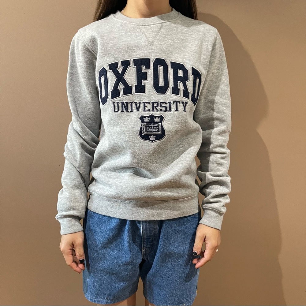 Gray Oxford University Sweatshirt